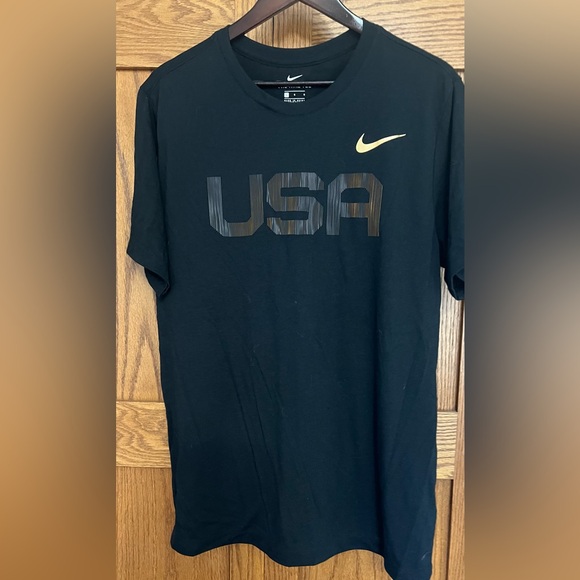 Nike Other - Nike Men's Black and Gold USA Tee